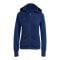 adidas Tiro 25 Travel Kapuzenjacke Damen Blau - blau