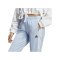 adidas Tiro Trainingshose Damen Hellblau Weiss - blau