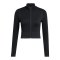 adidas Workout Essentials Knit Zip Through Jacke Damen Schwarz - schwarz