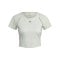 adidas WTR Cropped T-Shirt Damen Grün Grau - gruen