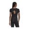 adidas WTR Cropped T-Shirt Damen Schwarz Grau - schwarz