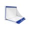 Bazookagoal Teleskoptor | 120x75 cm Blau Weiss - blau