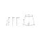 Bucketz All Day Mesh Short Rot - rot