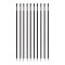 Cawila ACADEMY Slalomstangen 10er Set (33mmx170cm) Schwarz - schwarz