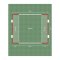 Cawila ACADEMY Spielfeldmarkierung 32x25m | Rot-Weiss | FUNINO Markierungsgurte - rot