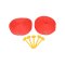 Cawila ACADEMY Spielfeldmarkierung FUNINO 2x20m Rot - weiss