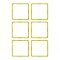 Cawila ACADEMY SQUARE | 6er Set | gelb - gruen