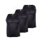 Cawila BIB Kennzeichnungshemden 3er Set | Schwarz - schwarz