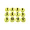 Cawila Floormarker Nr.1-12 Set 12,5 cm Gelb - gelb