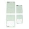 Cawila PRO 50 Blatt A5 Notecards Lehrblock Weiss - weiss