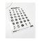 Cawila PRO Stickerset Rückennummer 30mm Schwarz - schwarz