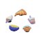 Crocs Funny Foods 5 Pack Accessoire Mehrfarbig - mehrfarbig