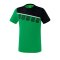 Erima 5-C T-Shirt Kids Grün Schwarz - Gruen