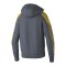 Erima Evo Star Kapuzenjacke Kids Grau Fslategreygelb - grau