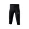 Erima Performance Laufhose 3/4 Schwarz - schwarz