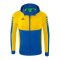 Erima SIX WINGS Kapuzenjacke Blau Gelb - blau