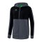 Erima Six Wings Kapuzenjacke Damen Grau - grau