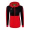 Erima Six Wings Kapuzenjacke Damen Rot Schwarz - rot