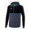 Erima SIX WINGS Kapuzenjacke Grau Schwarz - grau