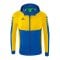 Erima Six Wings Kapuzenjacke Kids Blau Gelb - blau