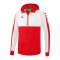 Erima Six Wings Kapuzenjacke Kids Rot Frotweiss - rot