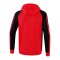 Erima Six Wings Kapuzenjacke Rot Schwarz - rot