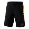 Erima Six Wings Worker Short Kids Schwarz Orange - schwarz