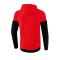 Erima Squad Präsentationsjacke Rot Schwarz - rot