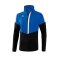 Erima Squad HalfZip Sweatshirt Blau Schwarz - blau