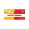 Galatasaray Istanbul Makramee Armbinde Rot - rot
