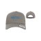 HEITEC AG Curved Snapback Cap Logo Grey - grau