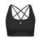 Hummel Hiit Impact Strap Sport-BH Damen Schwarz F2001 - schwarz