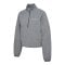 Hummel Tech Fleece Boxy Half Zip Sweatshirt Damen Grau F2006 - grau