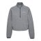 Hummel Tech Fleece Boxy Half Zip Sweatshirt Damen Grau F2006 - grau