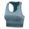 Hummel Yoga Seamless Crop T-Shirt Damen Blau F7280 - blau