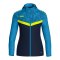 JAKO Icon Kapuzenjacke Damen Blau Gelb F914 - blau