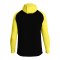 JAKO Iconic Kapuzenjacke Kids Schwarz Gelb F808 - schwarz