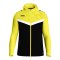 JAKO Iconic Kapuzenjacke Kids Schwarz Gelb F808 - schwarz