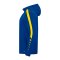JAKO Power Kapuzenjacke Blau Gelb F404 - blau