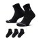 Jordan Everday Ankle 3er Pack Socken Schwarz - schwarz