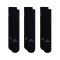 Jordan Everday Crew 3er Pack Socken Schwarz - schwarz