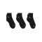 Jordan Everyday Ankle Socken 3er Pack Schwarz F010 - schwarz