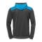 Kempa Emotion 2.0 Kapuzenjacke Grau Blau F16 - grau