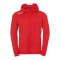 Kempa Player Kapuzenjacke Rot Weiss F03 - rot