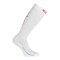 Kempa Socken lang Weiss Rot F02 - weiss