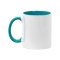 Merch Mug Two Tone 11oz Turquoise - tuerkis