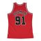 Mitchell and Ness 1997-1998 Dennis Mitchell T-Shirt Rot - rot