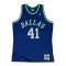 Mitchell and Ness NBA Dallas Mavericks 1998-1999 Dirk Nowitzki Swingman Trikot Blau - blau