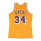 Mitchell and Ness NBA Los Angeles Lakers 1996-1997 Shaquille O'Neal Swingman Trikot Gold - gold