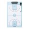 Molten Sb0020 Basketball Taktiktafel Taktiktafel Schwarz - schwarz